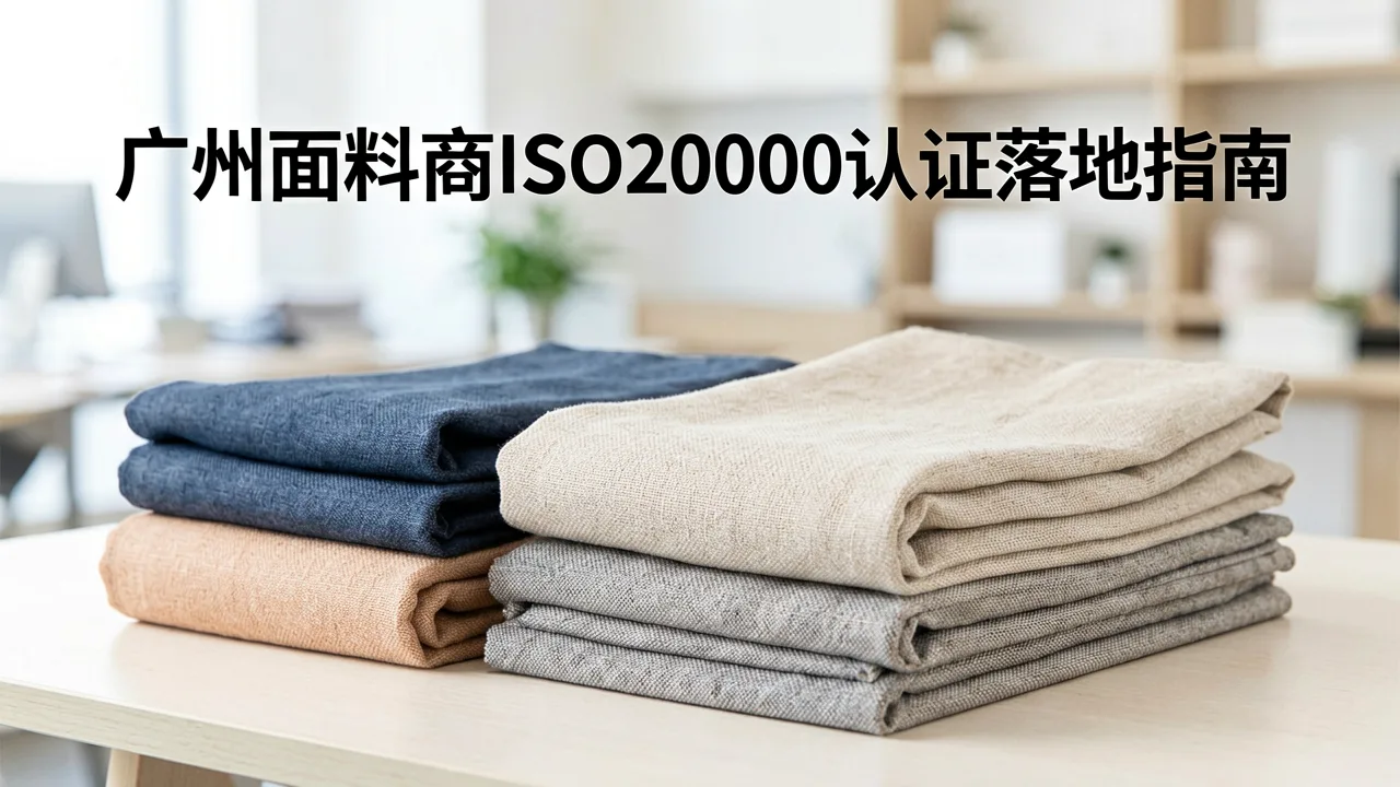 广州面料商ISO20000认证落地指南