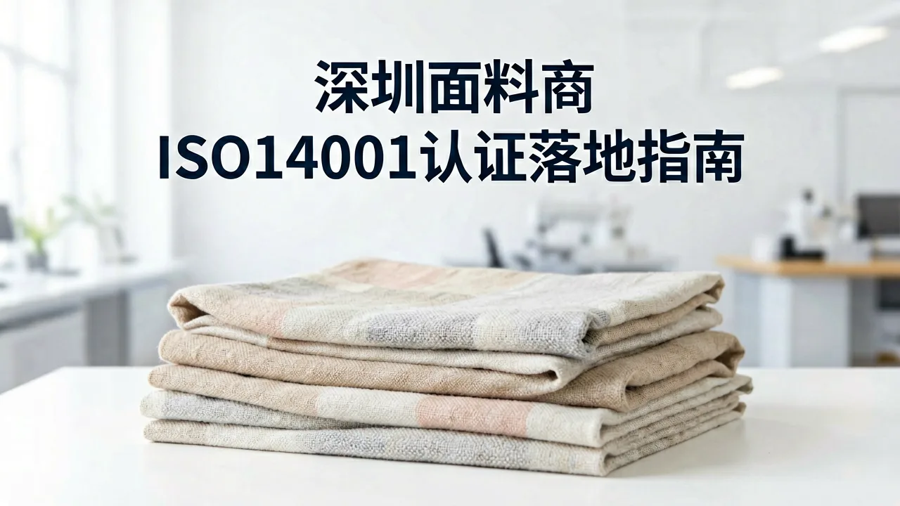 深圳面料商ISO14001认证落地指南